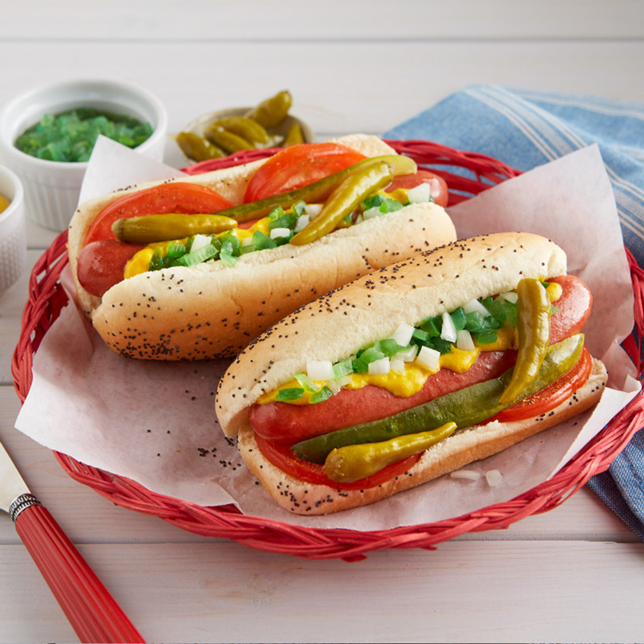 Portillo's signature dishes Chicago-style Hot DogItalian Beef SandwichChili Cheese DogBeef & Cheddar Croissant